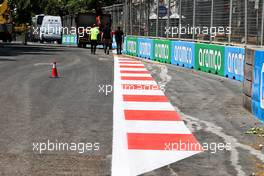 Circuit atmosphere - kerb detail. 03.06.2021. Formula 1 World Championship, Rd 6, Azerbaijan Grand Prix, Baku Street Circuit, Azerbaijan, Preparation Day.
