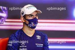 Nicholas Latifi (CDN) Williams Racing in the FIA Press Conference. 03.06.2021. Formula 1 World Championship, Rd 6, Azerbaijan Grand Prix, Baku Street Circuit, Azerbaijan, Preparation Day.