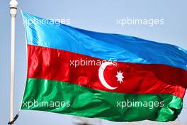 Circuit atmosphere - Azerbaijan flag. 03.06.2021. Formula 1 World Championship, Rd 6, Azerbaijan Grand Prix, Baku Street Circuit, Azerbaijan, Preparation Day.