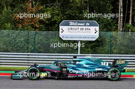 Lance Stroll (CDN) Aston Martin F1 Team AMR21. 27.08.2021. Formula 1 World Championship, Rd 12, Belgian Grand Prix, Spa Francorchamps, Belgium, Practice Day.