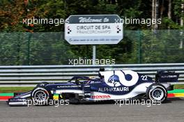Yuki Tsunoda (JPN) AlphaTauri AT02. 27.08.2021. Formula 1 World Championship, Rd 12, Belgian Grand Prix, Spa Francorchamps, Belgium, Practice Day.