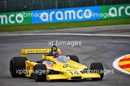 Emerson Fittipaldi (BRA) in his Copersucar. 27.08.2021. Formula 1 World Championship, Rd 12, Belgian Grand Prix, Spa Francorchamps, Belgium, Practice Day.