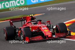 Carlos Sainz Jr (ESP) Ferrari SF-21. 27.08.2021. Formula 1 World Championship, Rd 12, Belgian Grand Prix, Spa Francorchamps, Belgium, Practice Day.