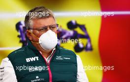Otmar Szafnauer (USA) Aston Martin F1 Team Principal and CEO in the FIA Press Conference. 27.08.2021. Formula 1 World Championship, Rd 12, Belgian Grand Prix, Spa Francorchamps, Belgium, Practice Day.