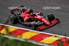 Carlos Sainz Jr (ESP) Ferrari SF-21. 27.08.2021. Formula 1 World Championship, Rd 12, Belgian Grand Prix, Spa Francorchamps, Belgium, Practice Day.