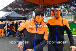 Daniel Ricciardo (AUS) McLaren on the grid. 29.08.2021. Formula 1 World Championship, Rd 12, Belgian Grand Prix, Spa Francorchamps, Belgium, Race Day.