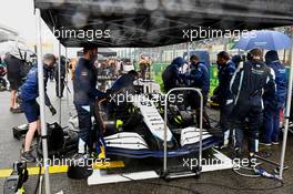 George Russell (GBR) Williams Racing FW43B on the grid. 29.08.2021. Formula 1 World Championship, Rd 12, Belgian Grand Prix, Spa Francorchamps, Belgium, Race Day.