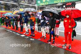 Drivers on the grid. 29.08.2021. Formula 1 World Championship, Rd 12, Belgian Grand Prix, Spa Francorchamps, Belgium, Race Day.