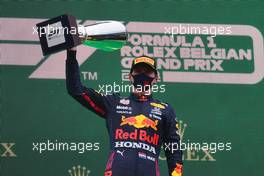 1st place Max Verstappen (NLD) Red Bull Racing RB16B. 29.08.2021. Formula 1 World Championship, Rd 12, Belgian Grand Prix, Spa Francorchamps, Belgium, Race Day.
