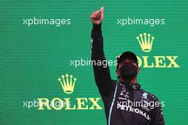3rd place Lewis Hamilton (GBR) Mercedes AMG F1 W12. 29.08.2021. Formula 1 World Championship, Rd 12, Belgian Grand Prix, Spa Francorchamps, Belgium, Race Day.