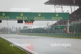 Start / finish gantry as race is suspended.  29.08.2021. Formula 1 World Championship, Rd 12, Belgian Grand Prix, Spa Francorchamps, Belgium, Race Day.