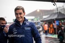 George Russell (GBR) Williams Racing in the pits while the race is stopped. 29.08.2021. Formula 1 World Championship, Rd 12, Belgian Grand Prix, Spa Francorchamps, Belgium, Race Day.