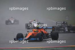 Lando Norris (GBR) McLaren MCL35M.  29.08.2021. Formula 1 World Championship, Rd 12, Belgian Grand Prix, Spa Francorchamps, Belgium, Race Day.