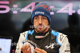 Fernando Alonso (ESP) Alpine F1 Team in the pits as the race is suspended. 29.08.2021. Formula 1 World Championship, Rd 12, Belgian Grand Prix, Spa Francorchamps, Belgium, Race Day.