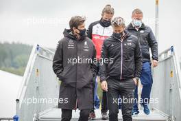 (L to R): Toto Wolff (GER) Mercedes AMG F1 Shareholder and Executive Director with Marcin Budkowski (POL) Alpine F1 Team Executive Director. 28.08.2021. Formula 1 World Championship, Rd 12, Belgian Grand Prix, Spa Francorchamps, Belgium, Qualifying Day.