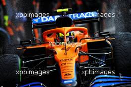 Lando Norris (GBR) McLaren MCL35M. 28.08.2021. Formula 1 World Championship, Rd 12, Belgian Grand Prix, Spa Francorchamps, Belgium, Qualifying Day.