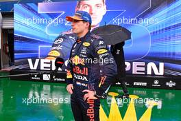 Max Verstappen (NLD) Red Bull Racing in qualifying parc ferme. 28.08.2021. Formula 1 World Championship, Rd 12, Belgian Grand Prix, Spa Francorchamps, Belgium, Qualifying Day.