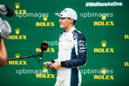 George Russell (GBR) Williams Racing in qualifying parc ferme. 28.08.2021. Formula 1 World Championship, Rd 12, Belgian Grand Prix, Spa Francorchamps, Belgium, Qualifying Day.