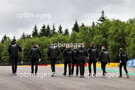 Esteban Ocon (FRA) Alpine F1 Team walks the circuit with the team. 26.08.2021. Formula 1 World Championship, Rd 12, Belgian Grand Prix, Spa Francorchamps, Belgium, Preparation Day.