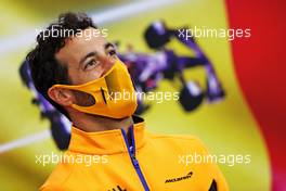 Daniel Ricciardo (AUS) McLaren in the FIA Press Conference. 26.08.2021. Formula 1 World Championship, Rd 12, Belgian Grand Prix, Spa Francorchamps, Belgium, Preparation Day.