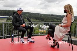 (L to R): Esteban Ocon (FRA) Alpine F1 Team with Rachel Brookes (GBR) Sky Sports F1 Reporter. 26.08.2021. Formula 1 World Championship, Rd 12, Belgian Grand Prix, Spa Francorchamps, Belgium, Preparation Day.