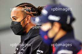 Lewis Hamilton (GBR) Mercedes AMG F1 in the FIA Press Conference. 26.08.2021. Formula 1 World Championship, Rd 12, Belgian Grand Prix, Spa Francorchamps, Belgium, Preparation Day.