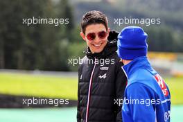 Esteban Ocon (FRA) Alpine F1 Team walks the circuit with Mick Schumacher (GER) Haas F1 Team. 26.08.2021. Formula 1 World Championship, Rd 12, Belgian Grand Prix, Spa Francorchamps, Belgium, Preparation Day.