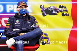 Max Verstappen (NLD) Red Bull Racing in the FIA Press Conference. 26.08.2021. Formula 1 World Championship, Rd 12, Belgian Grand Prix, Spa Francorchamps, Belgium, Preparation Day.