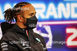 Lewis Hamilton (GBR) Mercedes AMG F1 in the FIA Press Conference. 26.08.2021. Formula 1 World Championship, Rd 12, Belgian Grand Prix, Spa Francorchamps, Belgium, Preparation Day.