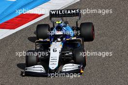 Nicholas Latifi (CDN) Williams Racing FW43B. 26.03.2021. Formula 1 World Championship, Rd 1, Bahrain Grand Prix, Sakhir, Bahrain, Practice Day