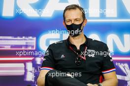 Laurent Rossi (FRA) Alpine Chief Executive Officer in the FIA Press Conference. 26.03.2021. Formula 1 World Championship, Rd 1, Bahrain Grand Prix, Sakhir, Bahrain, Practice Day