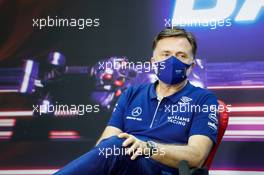 Jost Capito (GER) Williams Racing Chief Executive Officer in the FIA Press Conference. 26.03.2021. Formula 1 World Championship, Rd 1, Bahrain Grand Prix, Sakhir, Bahrain, Practice Day