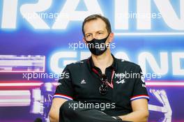 Laurent Rossi (FRA) Alpine Chief Executive Officer in the FIA Press Conference. 26.03.2021. Formula 1 World Championship, Rd 1, Bahrain Grand Prix, Sakhir, Bahrain, Practice Day