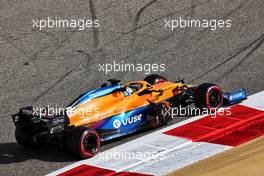 Daniel Ricciardo (AUS) McLaren MCL35M. 26.03.2021. Formula 1 World Championship, Rd 1, Bahrain Grand Prix, Sakhir, Bahrain, Practice Day
