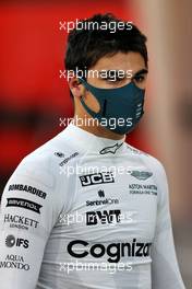 Lance Stroll (CDN) Aston Martin F1 Team on the grid. 28.03.2021. Formula 1 World Championship, Rd 1, Bahrain Grand Prix, Sakhir, Bahrain, Race Day.