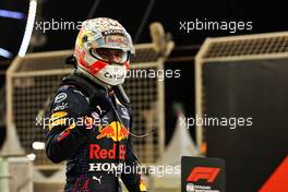 Max Verstappen (NLD) Red Bull Racing celebrates his pole position in qualifying parc ferme. 27.03.2021. Formula 1 World Championship, Rd 1, Bahrain Grand Prix, Sakhir, Bahrain, Qualifying Day.