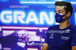 George Russell (GBR) Williams Racing in the FIA Press Conference. 25.03.2021. Formula 1 World Championship, Rd 1, Bahrain Grand Prix, Sakhir, Bahrain, Preparation Day.