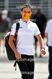 Lando Norris (GBR) McLaren. 25.03.2021. Formula 1 World Championship, Rd 1, Bahrain Grand Prix, Sakhir, Bahrain, Preparation Day.