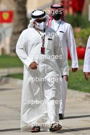 Crown Prince Shaikh Salman bin Isa Hamad Al Khalifa (BRN). 25.03.2021. Formula 1 World Championship, Rd 1, Bahrain Grand Prix, Sakhir, Bahrain, Preparation Day.