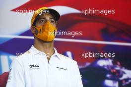 Daniel Ricciardo (AUS) McLaren in the FIA Press Conference. 25.03.2021. Formula 1 World Championship, Rd 1, Bahrain Grand Prix, Sakhir, Bahrain, Preparation Day.