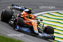 Lando Norris (GBR) McLaren MCL35M. 12.11.2021. Formula 1 World Championship, Rd 19, Brazilian Grand Prix, Sao Paulo, Brazil, Qualifying Day.