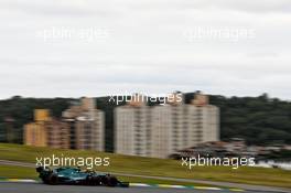 Sebastian Vettel (GER) Aston Martin F1 Team AMR21. 12.11.2021. Formula 1 World Championship, Rd 19, Brazilian Grand Prix, Sao Paulo, Brazil, Qualifying Day.