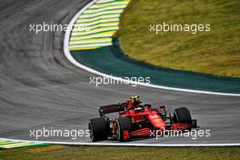 Carlos Sainz Jr (ESP) Ferrari SF-21. 12.11.2021. Formula 1 World Championship, Rd 19, Brazilian Grand Prix, Sao Paulo, Brazil, Qualifying Day.