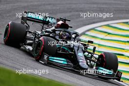 Lewis Hamilton (GBR) Mercedes AMG F1 W12. 12.11.2021. Formula 1 World Championship, Rd 19, Brazilian Grand Prix, Sao Paulo, Brazil, Qualifying Day.
