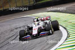 Mick Schumacher (GER) Haas VF-21. 12.11.2021. Formula 1 World Championship, Rd 19, Brazilian Grand Prix, Sao Paulo, Brazil, Qualifying Day.