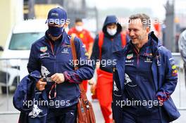 ltr Adrian Newey (GBR) Red Bull Racing Chief Technical Officer and Christian Horner (GBR) Red Bull Racing Team Principal. 12.11.2021. Formula 1 World Championship, Rd 19, Brazilian Grand Prix, Sao Paulo, Brazil, Qualifying Day.