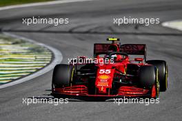 Carlos Sainz Jr (ESP) Ferrari SF-21. 14.11.2021. Formula 1 World Championship, Rd 19, Brazilian Grand Prix, Sao Paulo, Brazil, Race Day.
