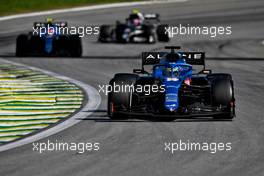 Fernando Alonso (ESP) Alpine F1 Team A521. 14.11.2021. Formula 1 World Championship, Rd 19, Brazilian Grand Prix, Sao Paulo, Brazil, Race Day.