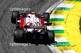 Antonio Giovinazzi (ITA) Alfa Romeo Racing C41. 14.11.2021. Formula 1 World Championship, Rd 19, Brazilian Grand Prix, Sao Paulo, Brazil, Race Day.