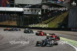 Valtteri Bottas (FIN) Mercedes AMG F1 W12. 14.11.2021. Formula 1 World Championship, Rd 19, Brazilian Grand Prix, Sao Paulo, Brazil, Race Day.